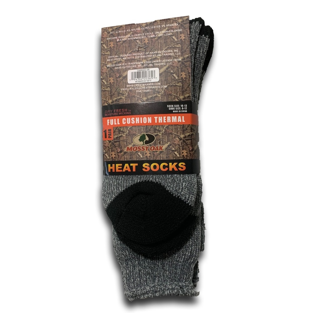 Mossy Oak Full Cushion Thermal Heat Socks. 1 Pair. - Picture 7 of 8